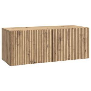 vidaXL Meuble TV mural 78,5 x 31 x 30 cm Ch&ecirc;ne artisanal
