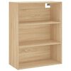 vidaXL Buffet haut Ch&ecirc;ne sonoma 69,5x34x180 cm Bois d'ing&eacute;nierie
