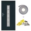 vidaXL Porte Frontale Anthracite 108 x 208 cm PVC