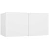 vidaXL Meuble TV suspendu Blanc 60x30x30 cm