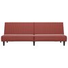 vidaXL Canap&eacute;-lit 2 places Rouge bordeaux Similicuir