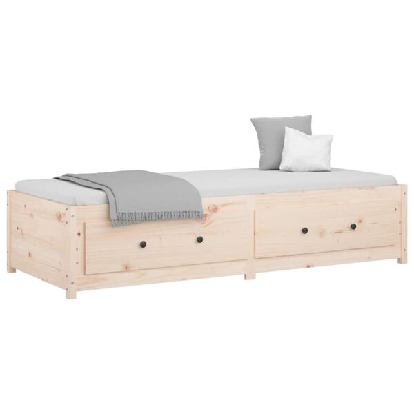 vidaXL Lit de jour sans matelas 90x200 cm bois de pin massif