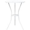 vidaXL Ensemble bistro de jardin 3 pcs Blanc Aluminium