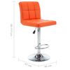 vidaXL Tabourets de bar lot de 2 orange similicuir