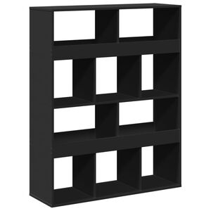 vidaXL Biblioth&egrave;que noir 100x33x125,5 cm bois d'ing&eacute;nierie