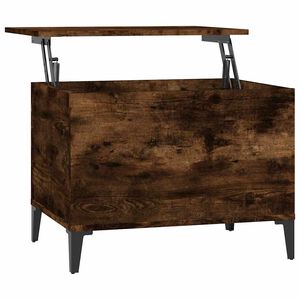vidaXL Table basse Ch&ecirc;ne fum&eacute; 60x44,5x45 cm Bois d'ing&eacute;nierie