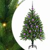 vidaXL Sapin de No&euml;l avec 150 LED avec support Vert 120 cm PE