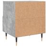 vidaXL Tables de chevet 2pcs gris béton 40x35x47,5cm bois d’ingénierie