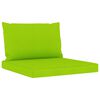 vidaXL Salon de jardin 6 pcs et coussins vert vif Bois de pin impr&eacute;gn&eacute;