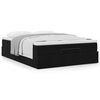 VidaXL Cadre de lit ottoman avec matelas noir 140x200 cm velours