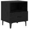 vidaXL Cabinet de chevet Ch&ecirc;ne noir 40 x 35 x 47,5 cm
