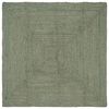 vidaXL Tapis de zone Vert olive 160 x 160 cm Jute