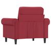 vidaXL Fauteuil Rouge bordeaux 60 cm Similicuir