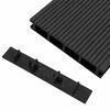 vidaXL Embouts de terrasse 10 pcs Noir Plastique