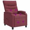 vidaXL Fauteuil de massage inclinable Bordeaux Tissu
