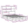 vidaXL Lit biblioth&egrave;que sans matelas cire marron 140x200cm bois massif