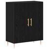 vidaXL Haut Armoire Montage mural 2 pcs Ch&ecirc;ne noir 69,5 x 34 x 180 cm