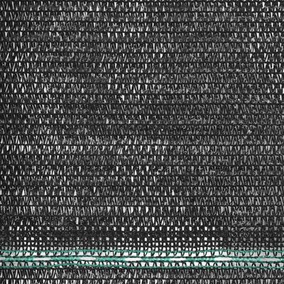 vidaXL Clôture de tennis PEHD 1,8 x 25 m Noir