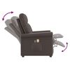 vidaXL Fauteuil de massage &eacute;lectrique Marron Similicuir