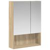 vidaXL Armoire Miroir de Salle de Bain Ch&ecirc;ne Sonoma 50 x 14,5 x 70 cm