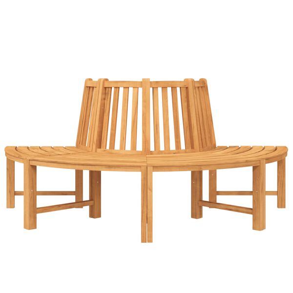 vidaXL Banc circulaire demi-rond &Oslash;201 cm bois massif de teck