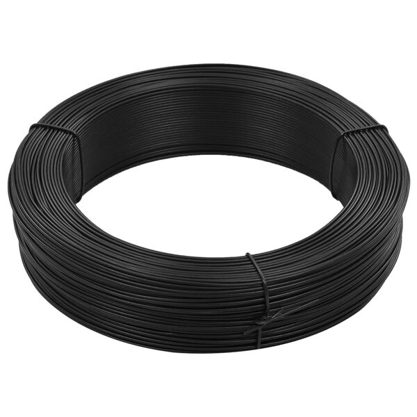 vidaXL Fil de liaison de cl&ocirc;ture 250 m 1,6/2,5 mm Acier Anthracite