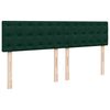 VidaXL Cadre de lit ottoman avec matelas vert foncé 160x200 cm velours
