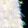 vidaXL Sapin de No&euml;l artificiel escamotable 200 LED blanc 210 cm