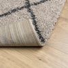 vidaXL Tapis shaggy &agrave; poils longs moderne beige anthracite 100x200 cm
