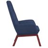 vidaXL Chaise de relaxation Bleu Tissu