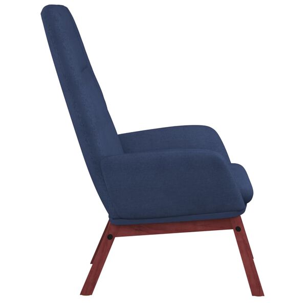 vidaXL Chaise de relaxation Bleu Tissu
