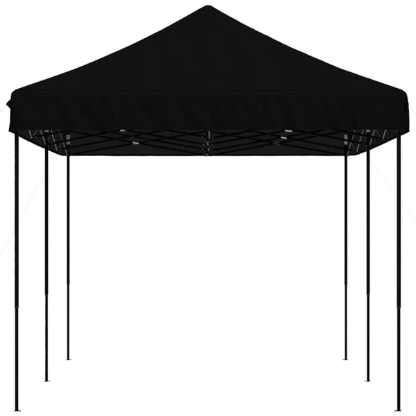 vidaXL Tente de r&eacute;ception pliable escamotable noir 580x292x315 cm