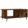 vidaXL Table basse ch&ecirc;ne fum&eacute; 90x50x40 cm bois d'ing&eacute;nierie