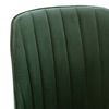 vidaXL Chaise pivotante de salle &agrave; manger Vert fonc&eacute; Velours