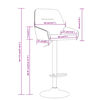 vidaXL Tabourets de bar lot de 2 noir tissu