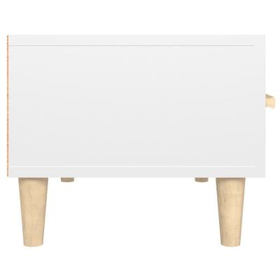 vidaXL Meuble TV Blanc brillant 150x34,5x30 cm Bois d'ingénierie