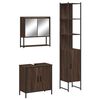 vidaXL Ensemble de meubles de salle de bain 3 pcs Ch&ecirc;ne marron