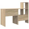 vidaXL Bureau Ch&ecirc;ne Sonoma 131,5 x 50 x 106,5 cm Bois d'ing&eacute;nierie