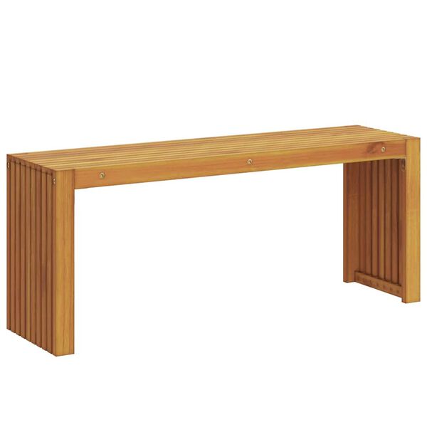 vidaXL banc Huile Naturelle 110 x 30 x 45 cm Bois de teck massif