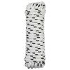 vidaXL Corde de bateau 2 mm 15 m Blanc et noir Polyester