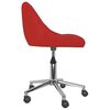 vidaXL Chaise pivotante &agrave; d&icirc;ner Rouge bordeaux Similicuir
