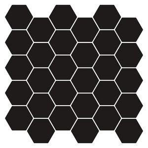 vidaXL Carreau hexagonal 20 pcs Noir 30 x 30 cm Polyur&eacute;thane et PET
