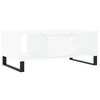 vidaXL Table basse Blanc 90x50x36,5 cm Bois d'ing&eacute;nierie