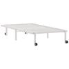 vidaXL Cadre de lit sans matelas pliable blanc 90x200 cm acier