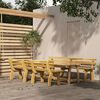 vidaXL Ensemble &agrave; manger de jardin 4 pcs Bois de pin impr&eacute;gn&eacute;
