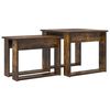 vidaXL Ensemble de tables basses 2 pcs Ch&ecirc;ne fum&eacute; Bois d'ing&eacute;nierie