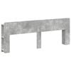 vidaXL Cabinet de T&ecirc;te de Lit Gris b&eacute;ton Bois d'ing&eacute;nierie