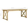 vidaXL Table de jardin 200x79x75 cm Bois de pin impr&eacute;gn&eacute;