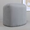 Venture Home Pouf Peg 46x46x41 cm Velours c&ocirc;tel&eacute; Gris