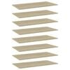 vidaXL Panneaux biblioth&egrave;que 8 pcs Ch&ecirc;ne sonoma 80x20x1,5 cm Agglom&eacute;r&eacute;
